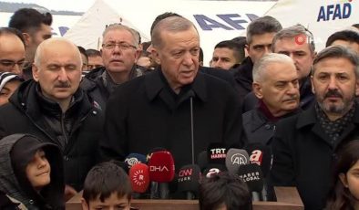 Cumhurbaşkanı Erdoğan ‘depremzedelere 1 yıllık kira desteği’ verileceğini açıkladı