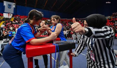 Ankara’da Türkiye Bilek Güreşi Şampiyonası ve Avrupa Şampiyonası Milli Takım Seçmeleri düzenlendi